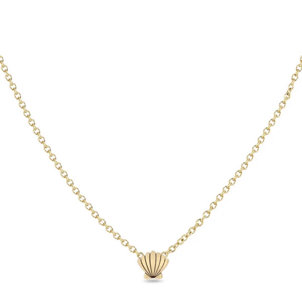 ZOE CHICCO 14K ITTY BITTY SEASHELL NECKLACE